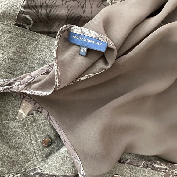 Adolfo Dominguez Sheer Elegant Gray Women's Dreas - Picture 4 of 4